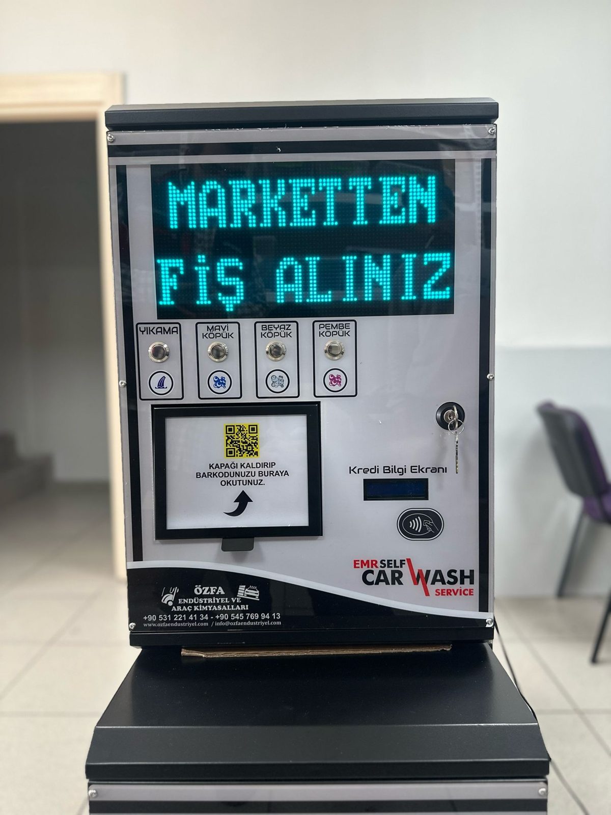 ÖZFA self-servis araç yıkama istasyonu — referans görseli 25