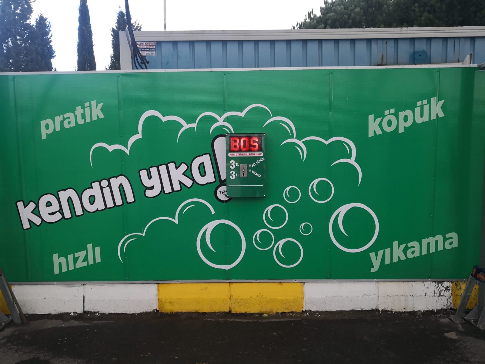 ÖZFA self-servis araç yıkama istasyonu — referans görseli 55